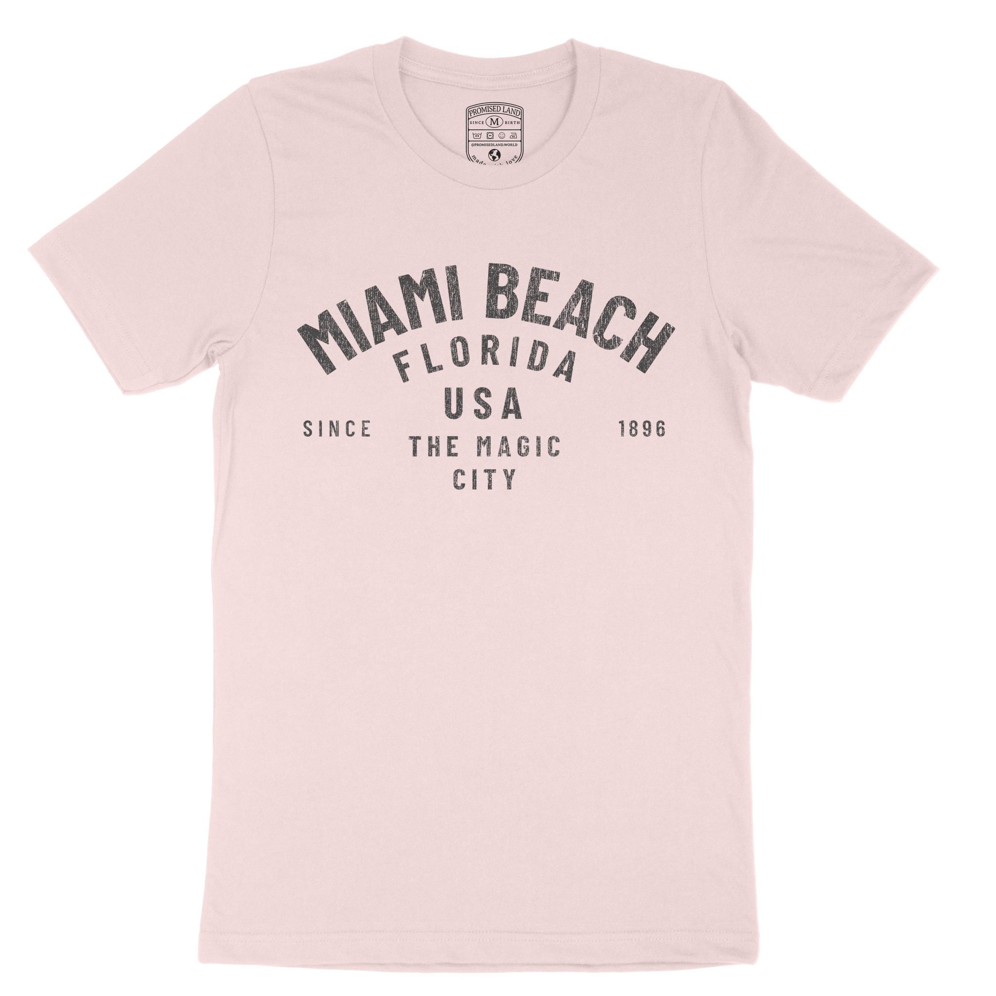 Miami Classic T-Shirt Soft Pink front