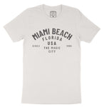 Miami Classic T-Shirt Vintage White front