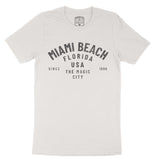 Miami Classic T-Shirt Vintage White front