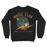 Austin Music Club Crewneck Black back