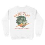 Austin Crewneck in White - back view