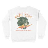Austin Crewneck in White - back view
