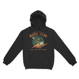 Austin Hoodie in Black - front view