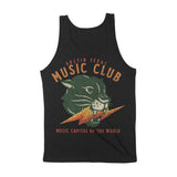 Austin Music Club Tank Top Black back