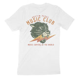 Austin Music Club T-Shirt White back