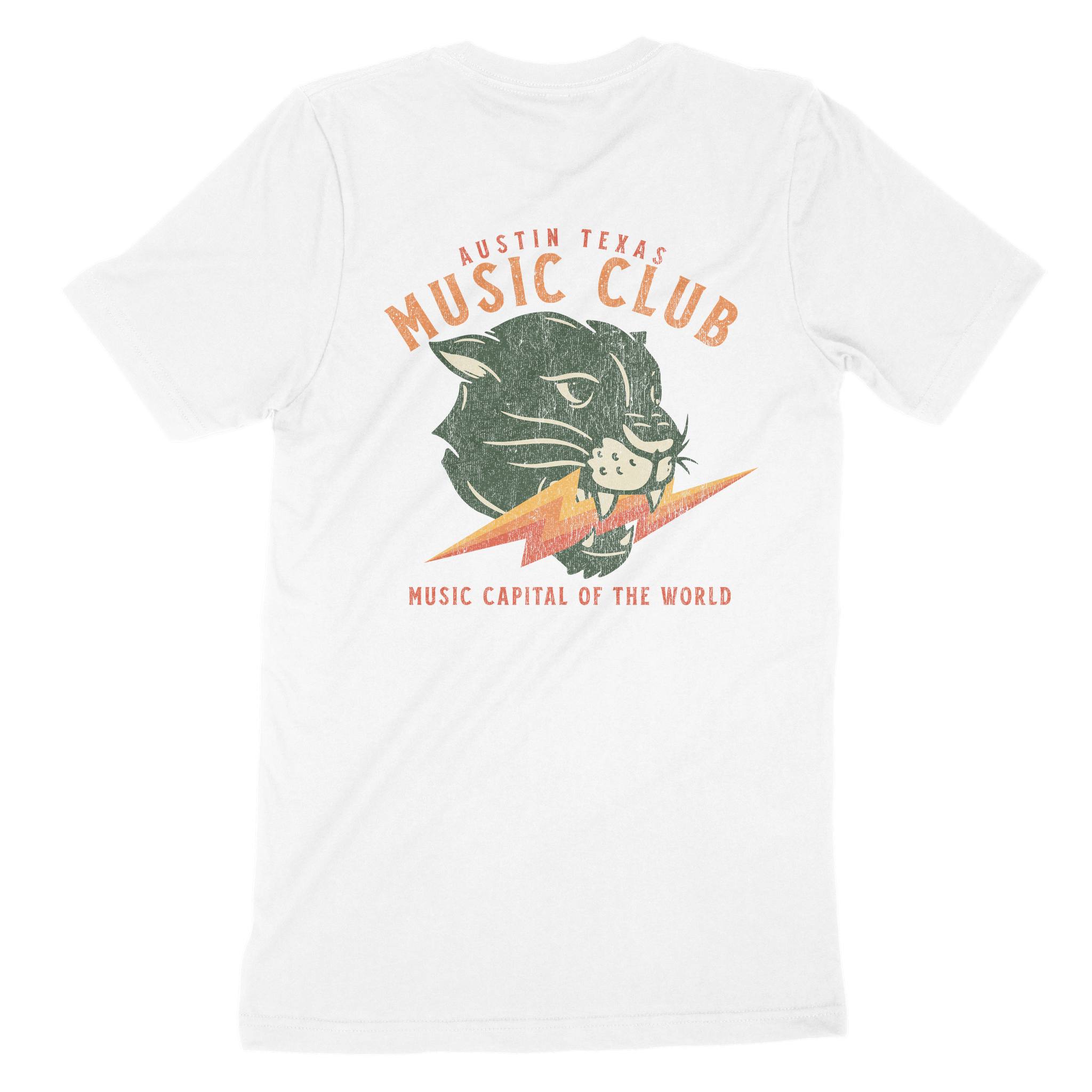 Austin T-Shirt in White - back view