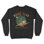 Denver Crewneck in Black - back view