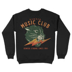 Denver Music Club Crewneck Black back