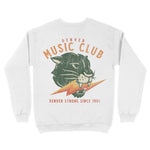 Denver Music Club Crewneck White back