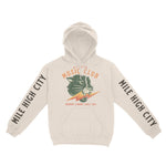 Denver Hoodie in Natural - front-sleeves view