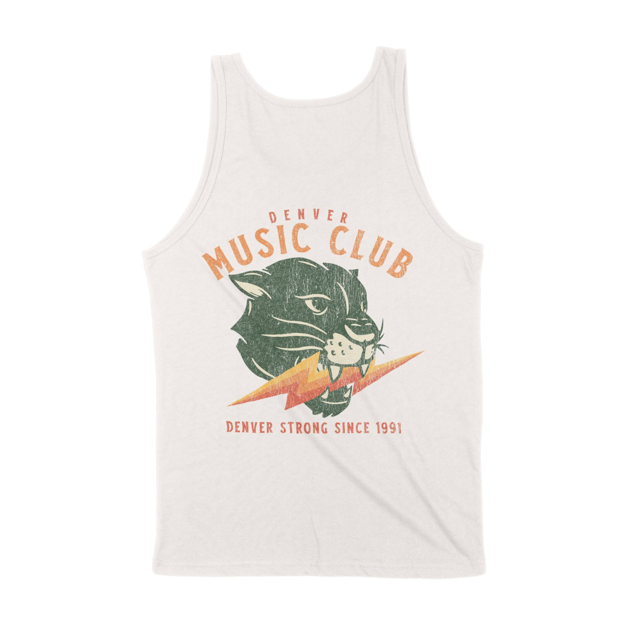 Denver Music Club Tank Top in Vintage - back view