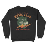 Miami Crewneck in Black - back view