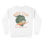 Miami Crewneck in White - back view