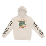 Miami Hoodie in Natural - front-sleeves view