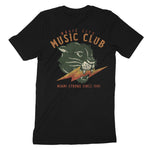 Miami Music Club T-Shirt Vintage Black back