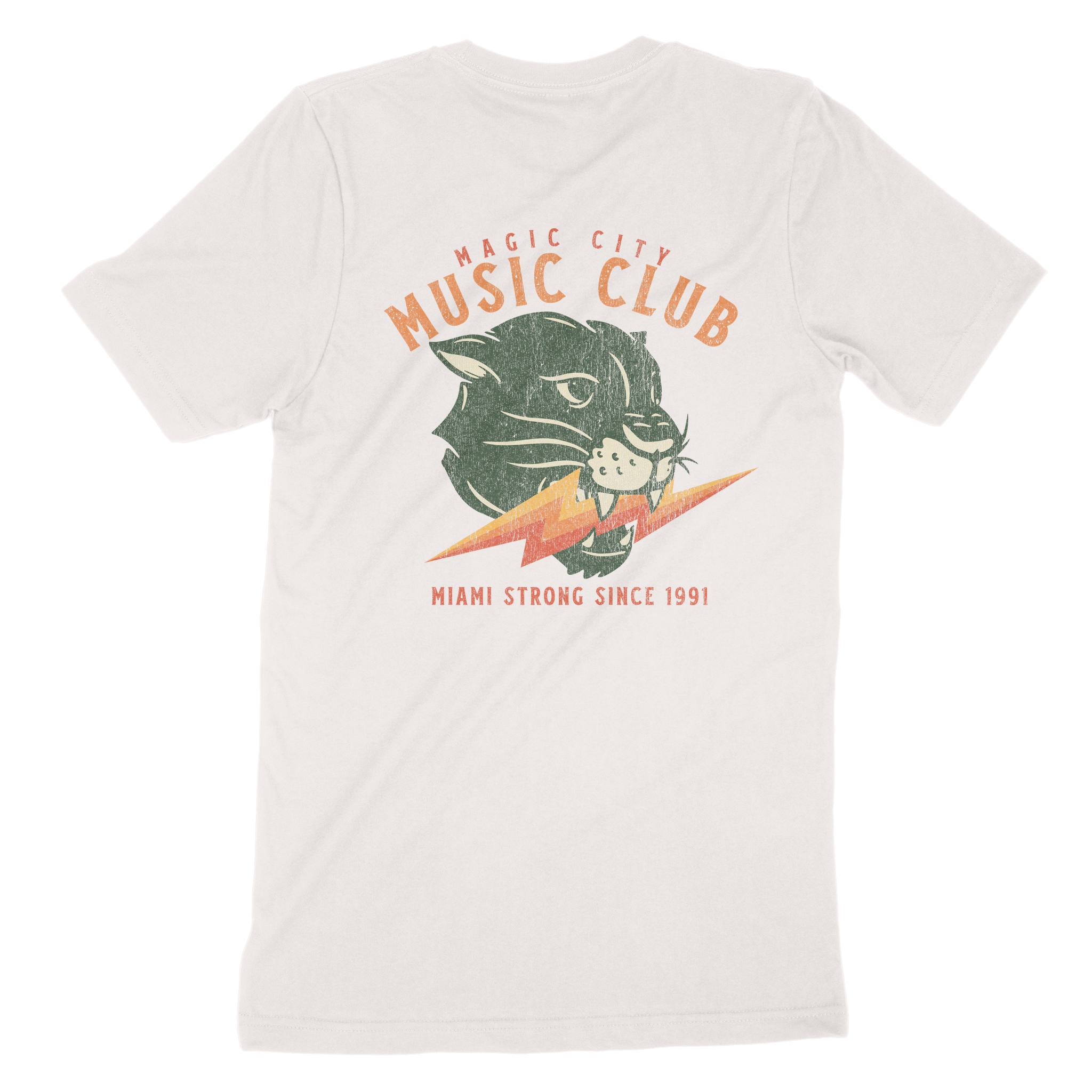 Miami Music Club T-Shirt in Vintage - back view