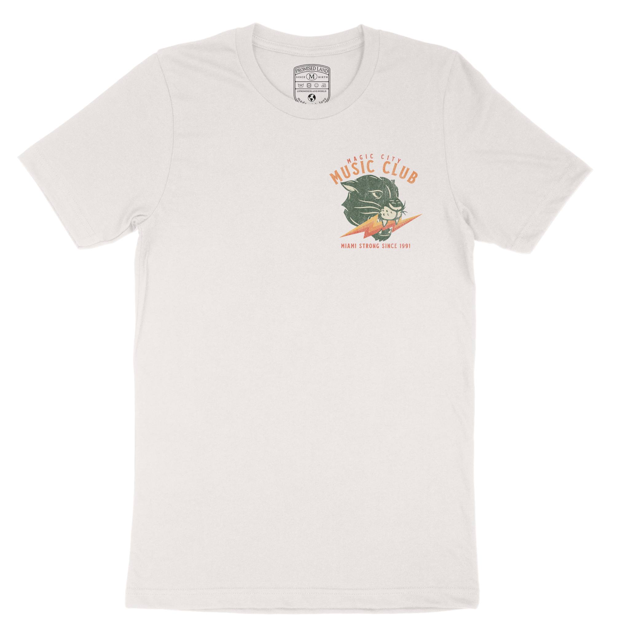 Miami Music Club T-Shirt in Vintage - front view