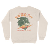 New York Music Club Crewneck in Natural - back view