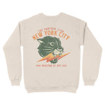 New York Crewneck in Natural - back view