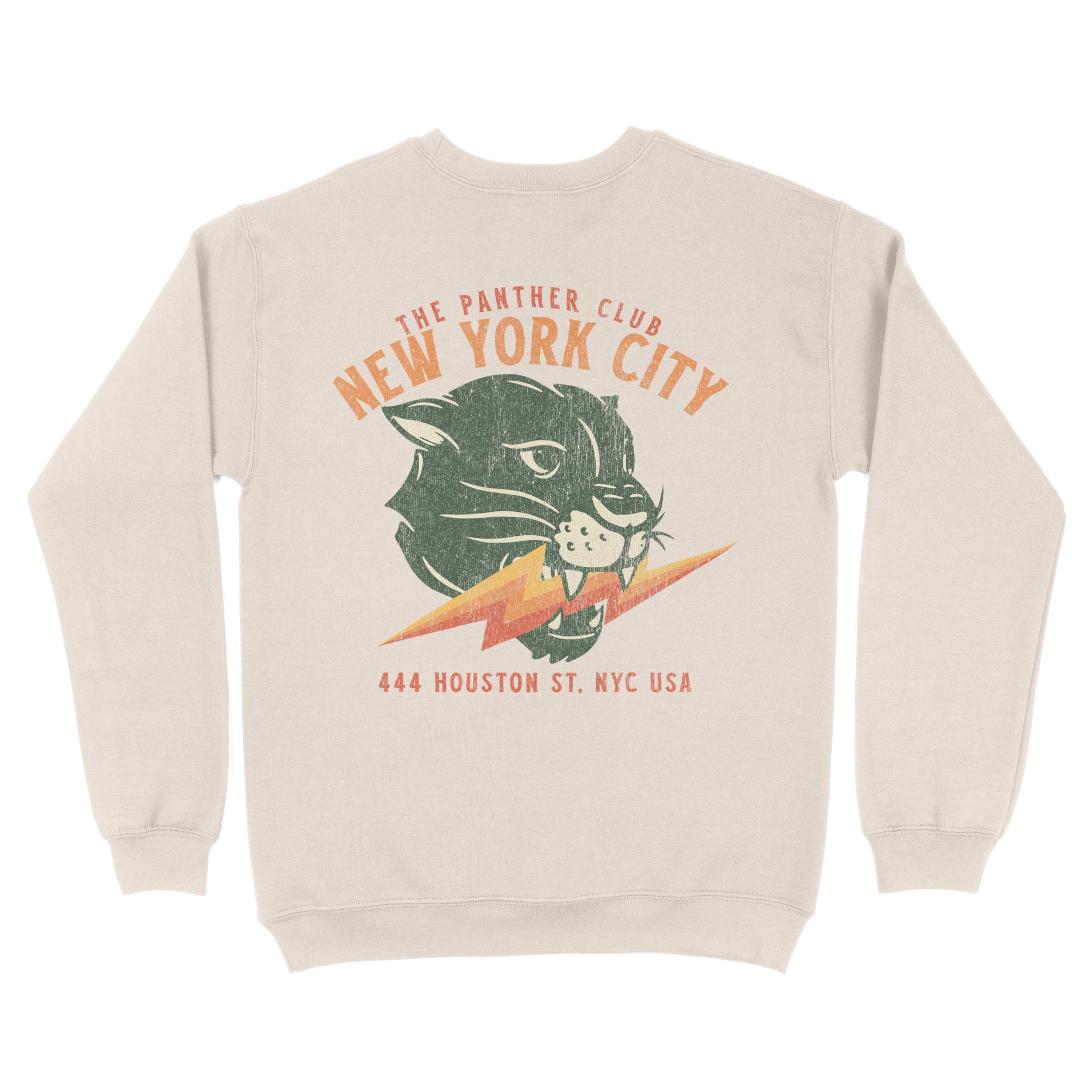 New York Crewneck in Natural - back view