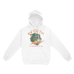 New York Hoodie in White - front view