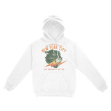 New York Hoodie in White - front view