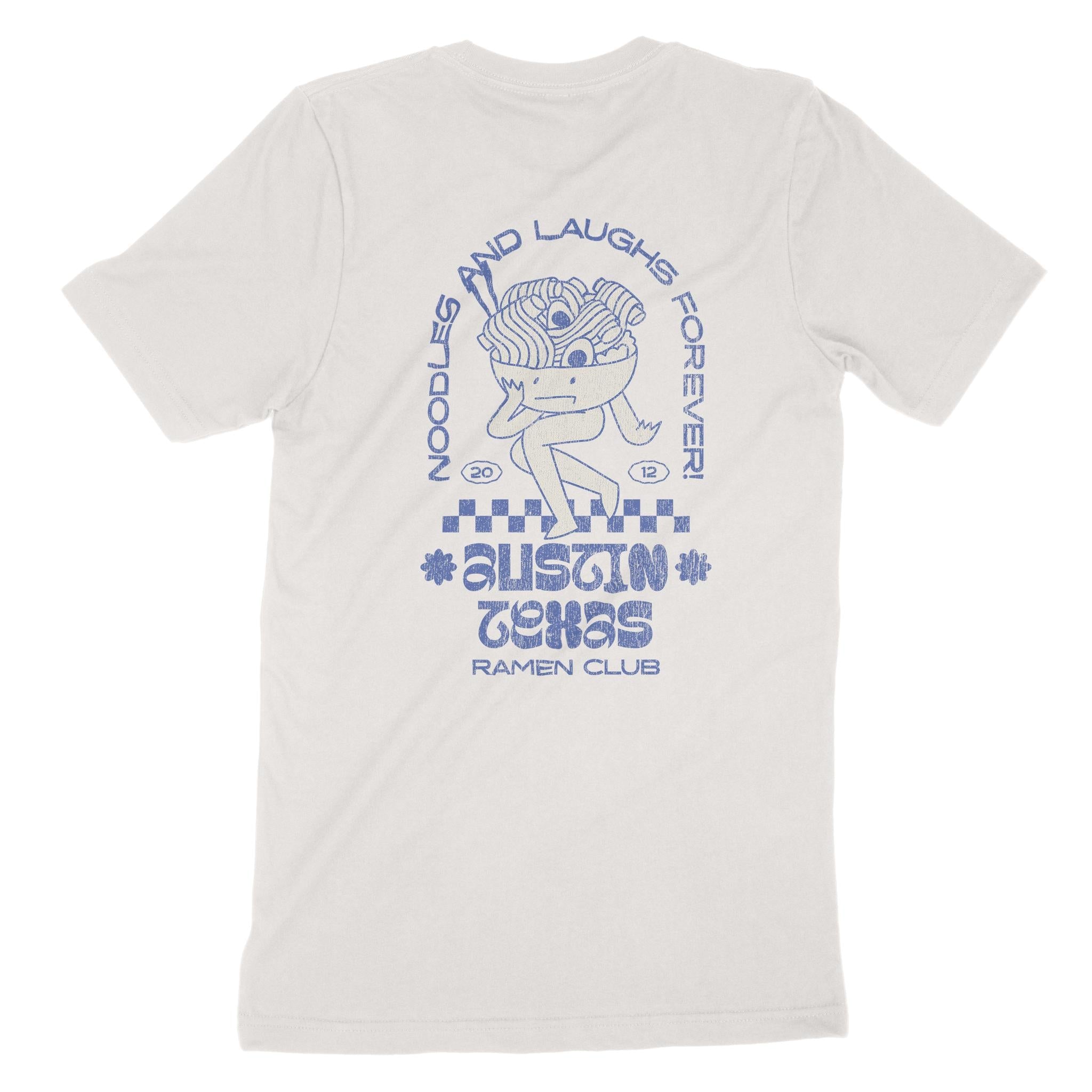 Austin Ramen Club T-Shirt Vintage White back
