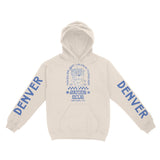 Denver Hoodie in Natural - front-sleeves view