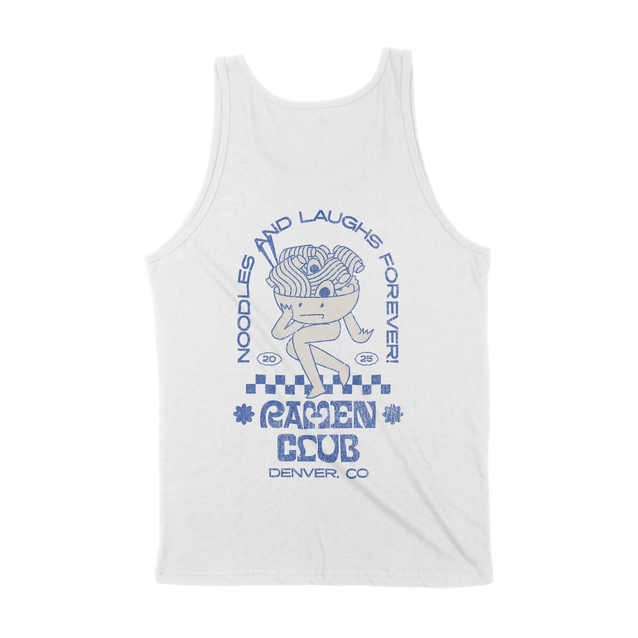 Denver Ramen Club Tank Top White back