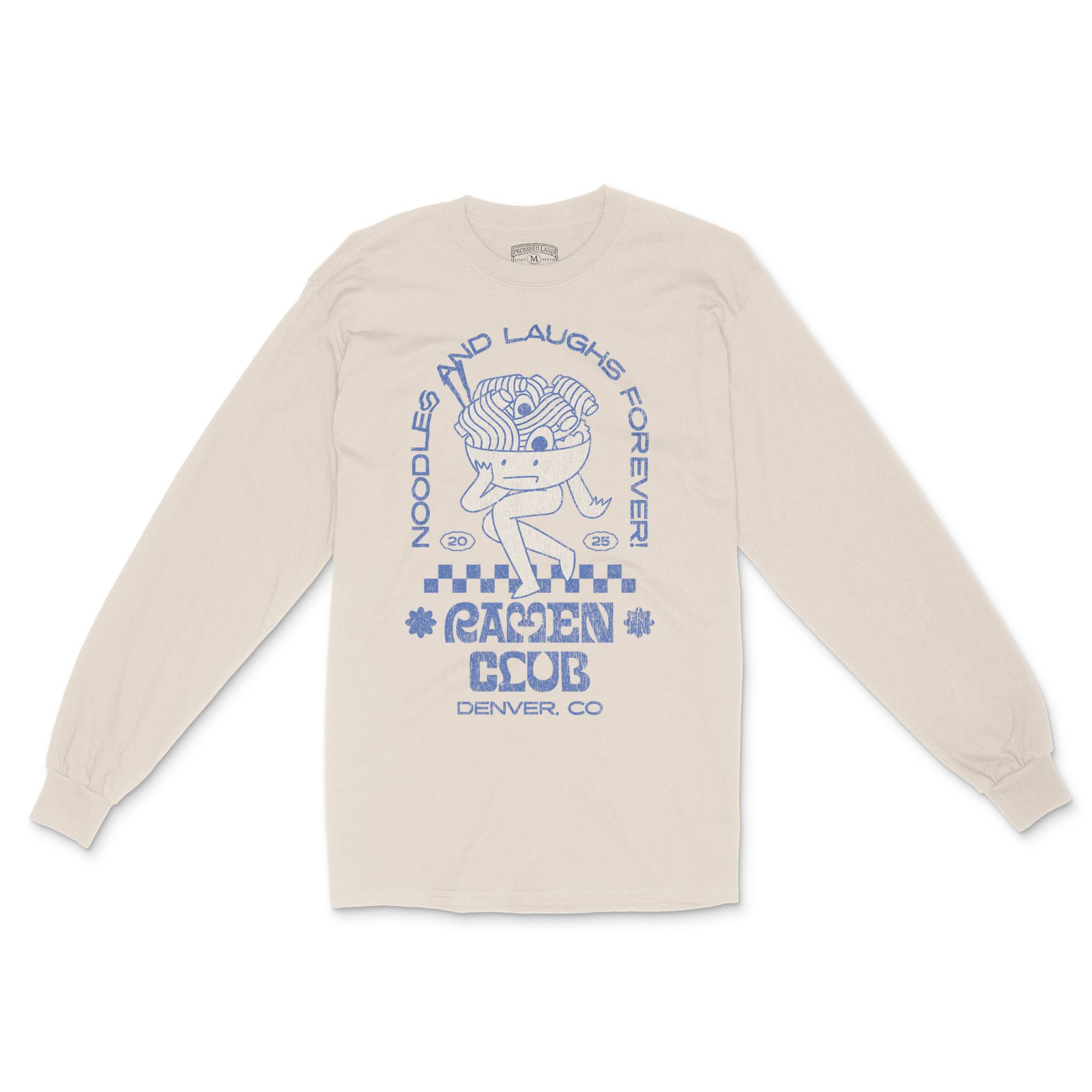 Denver Ramen Club Longsleeve in Natural - front view
