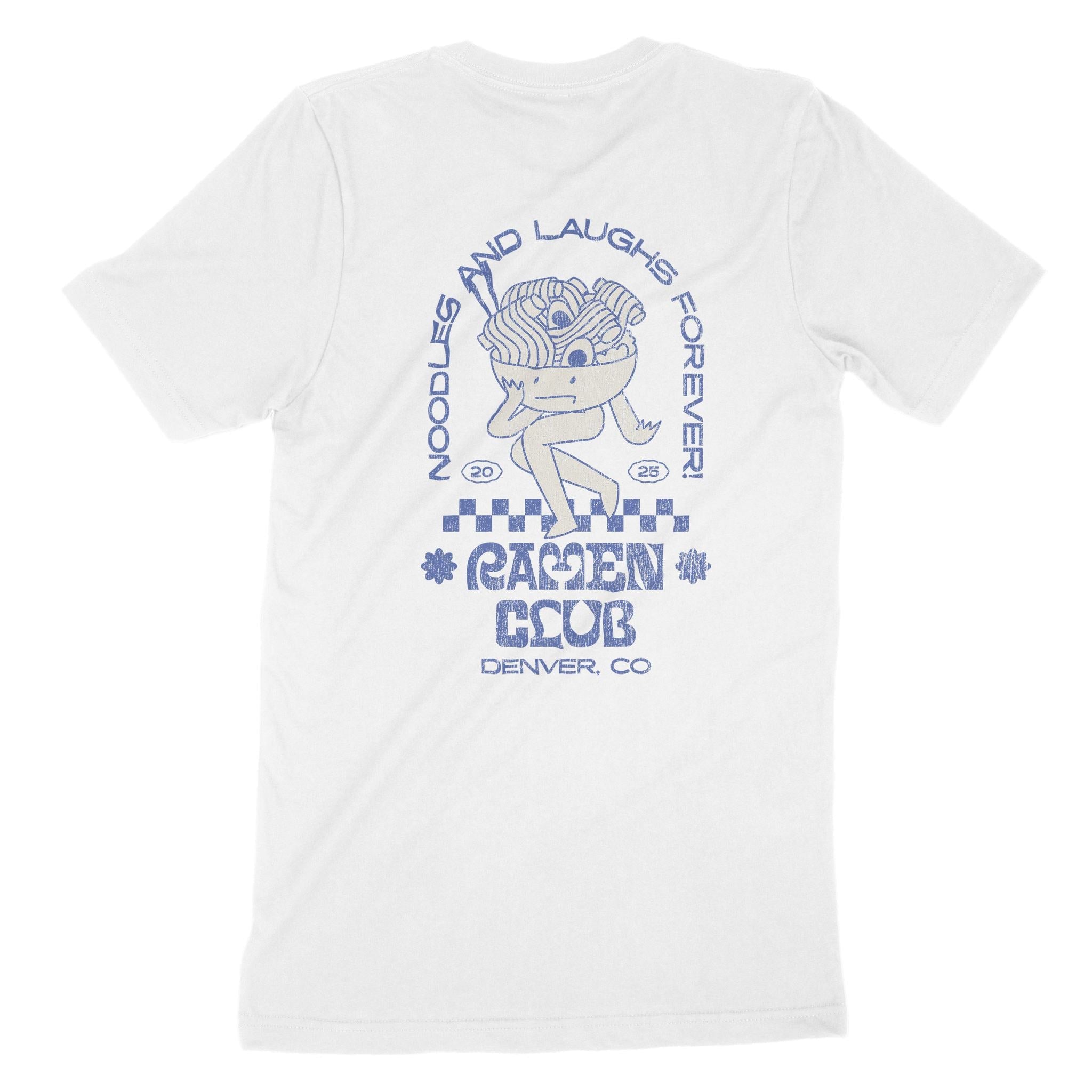 Denver Ramen Club T-Shirt White back