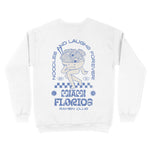 Miami Crewneck in White - back view