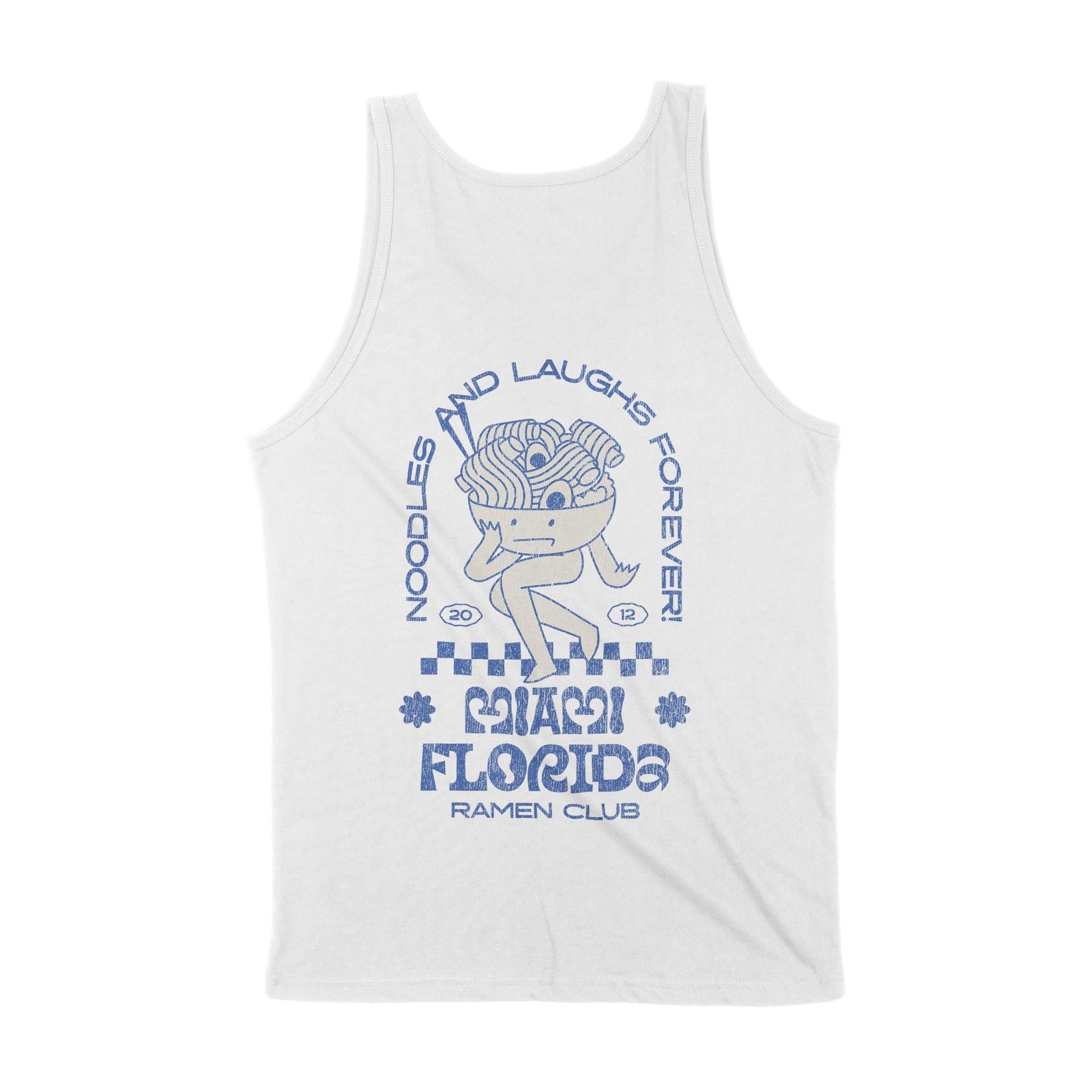 Miami Ramen Club Tank Top White back