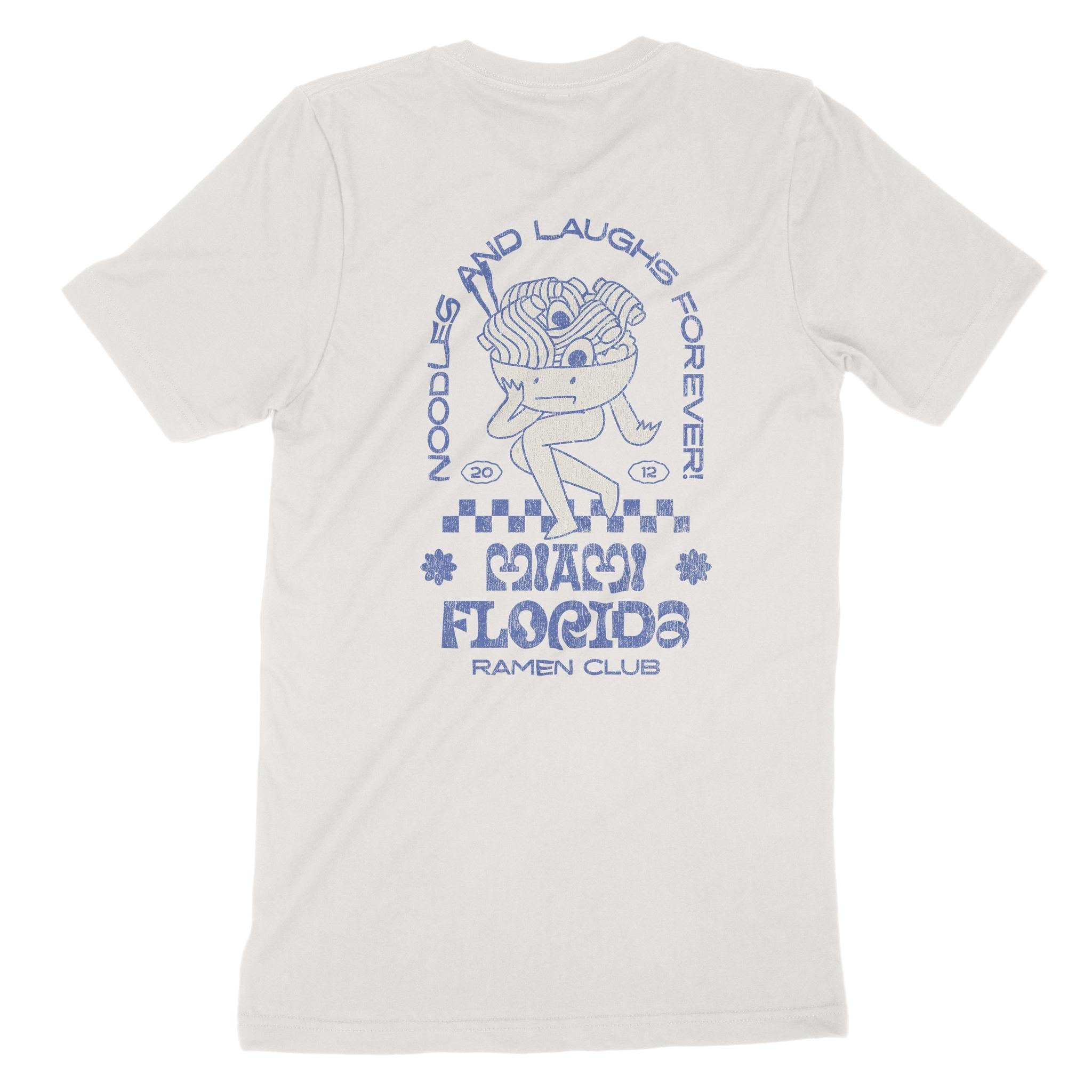 Miami Ramen Club T-Shirt Vintage White back