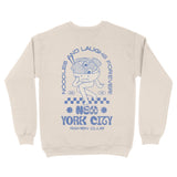 New York Ramen Club Crewneck in Natural - back view
