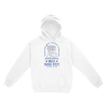 New York Hoodie in White - front view