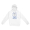 New York Hoodie in White - front view