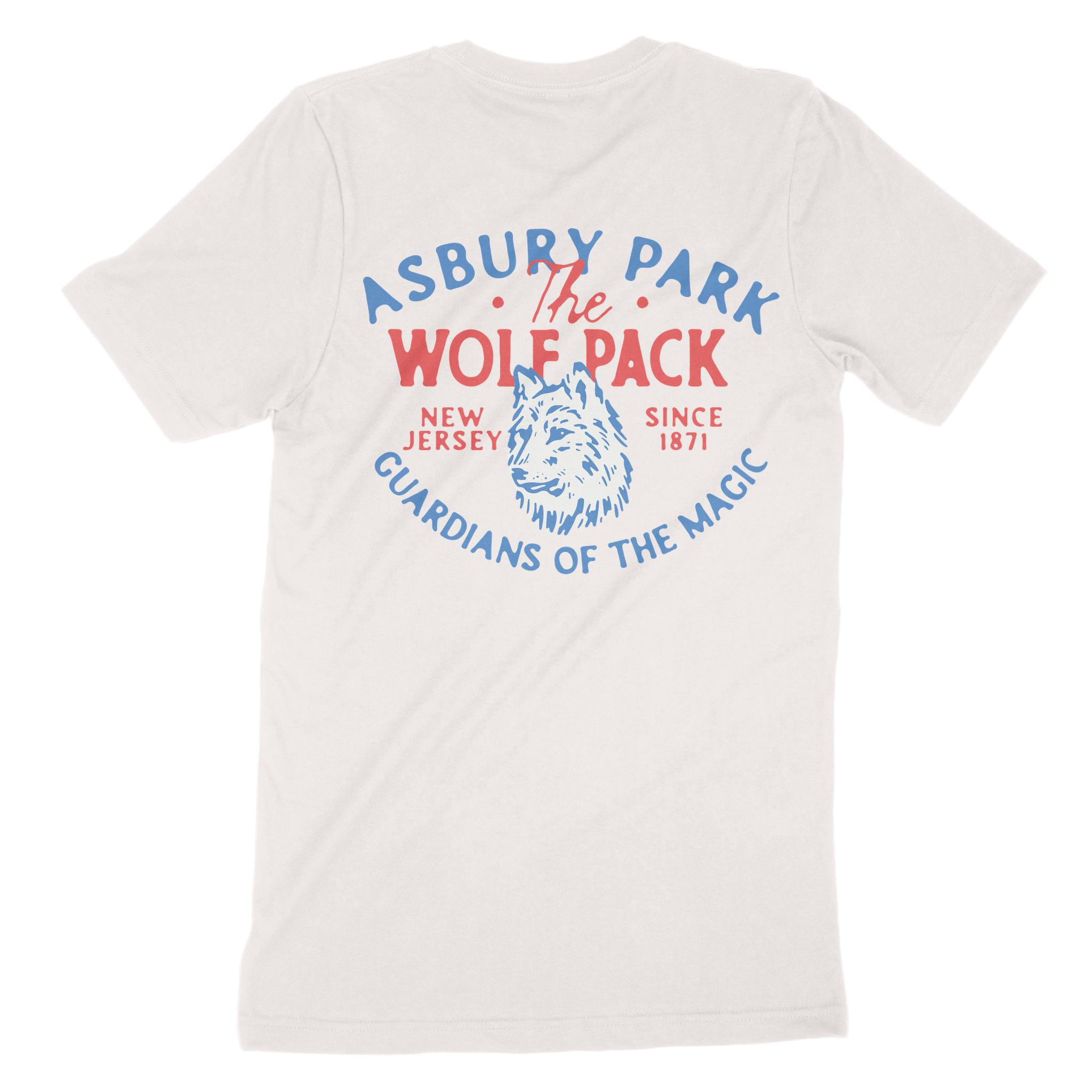 Asbury Park Wolf Daddy T-Shirt in Vintage - back view