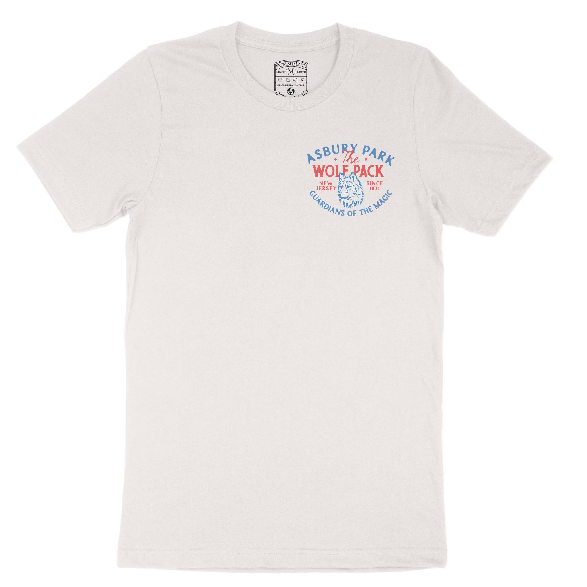Asbury Park Wolf Daddy T-Shirt in Vintage - front view