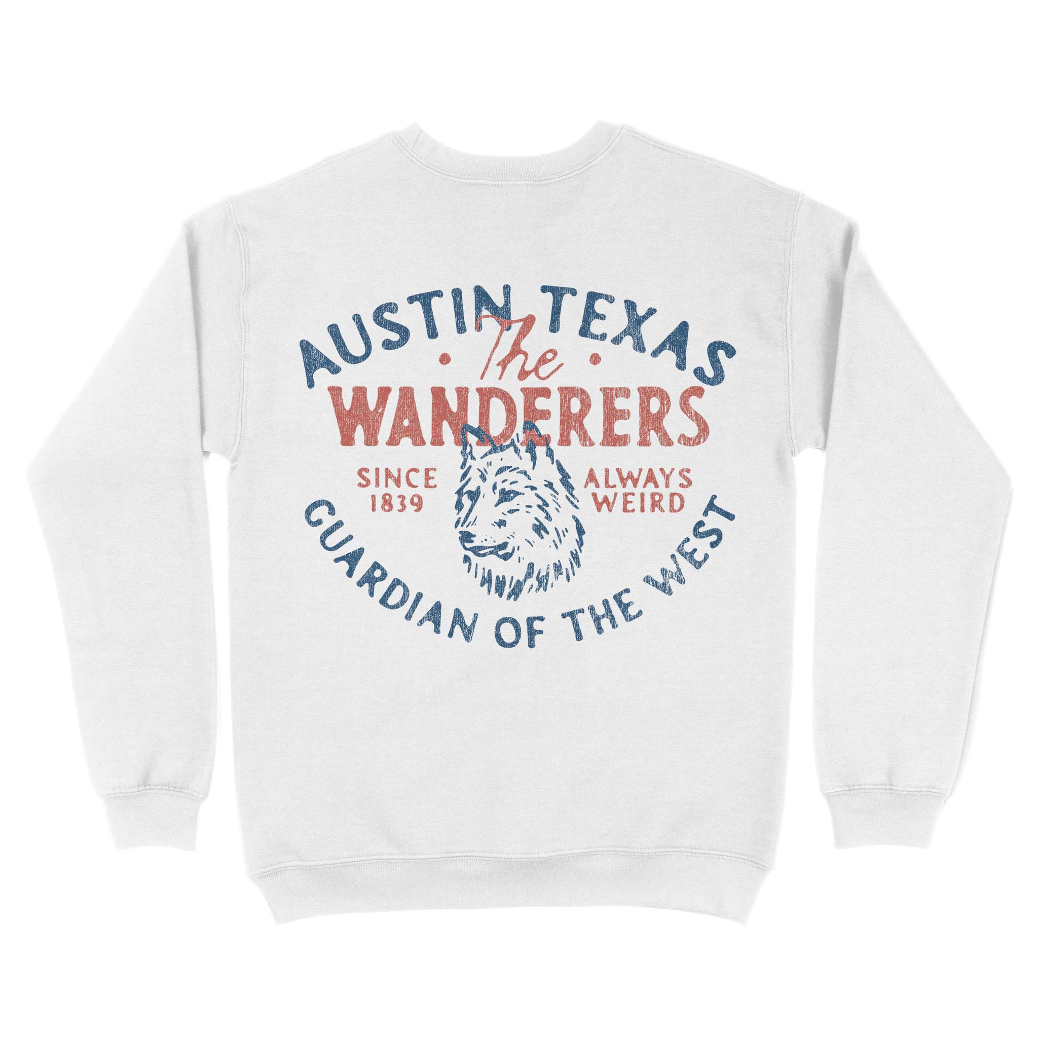Austin Wolf Daddy Crewneck White back
