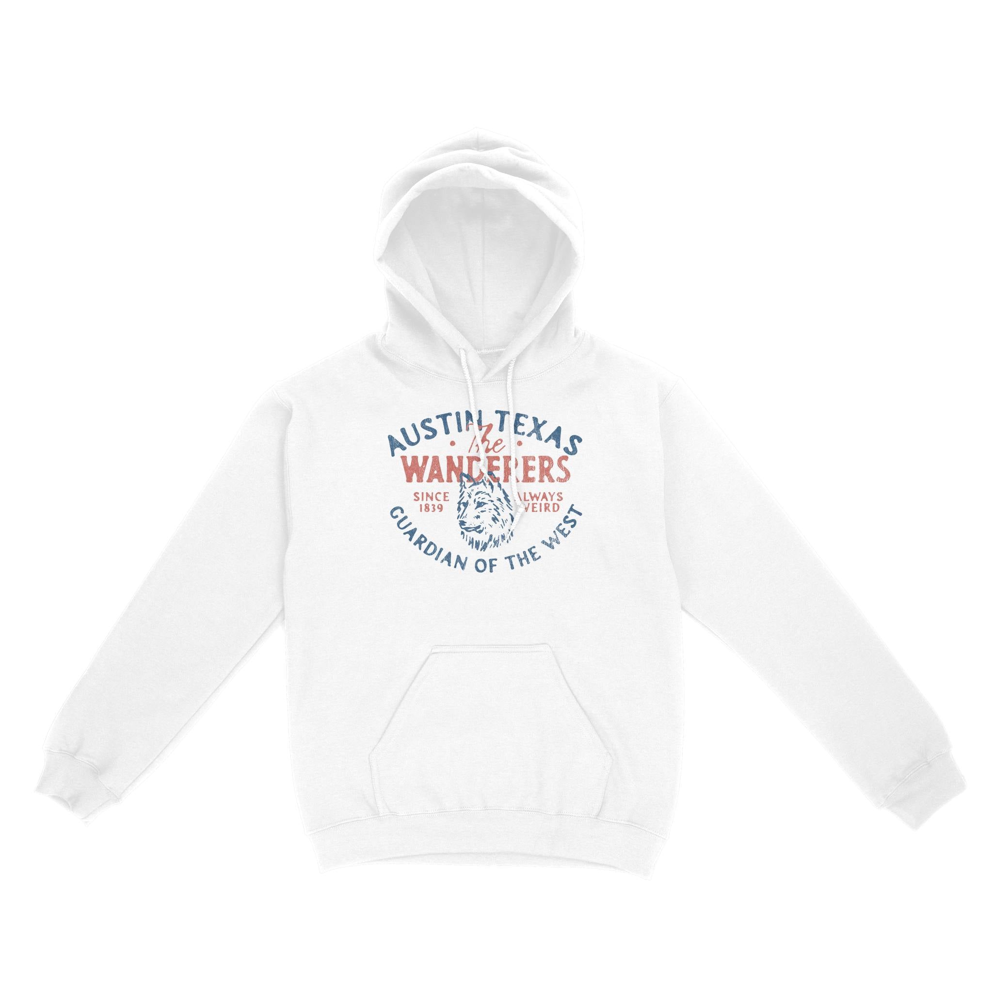 Austin Hoodie in White - front view