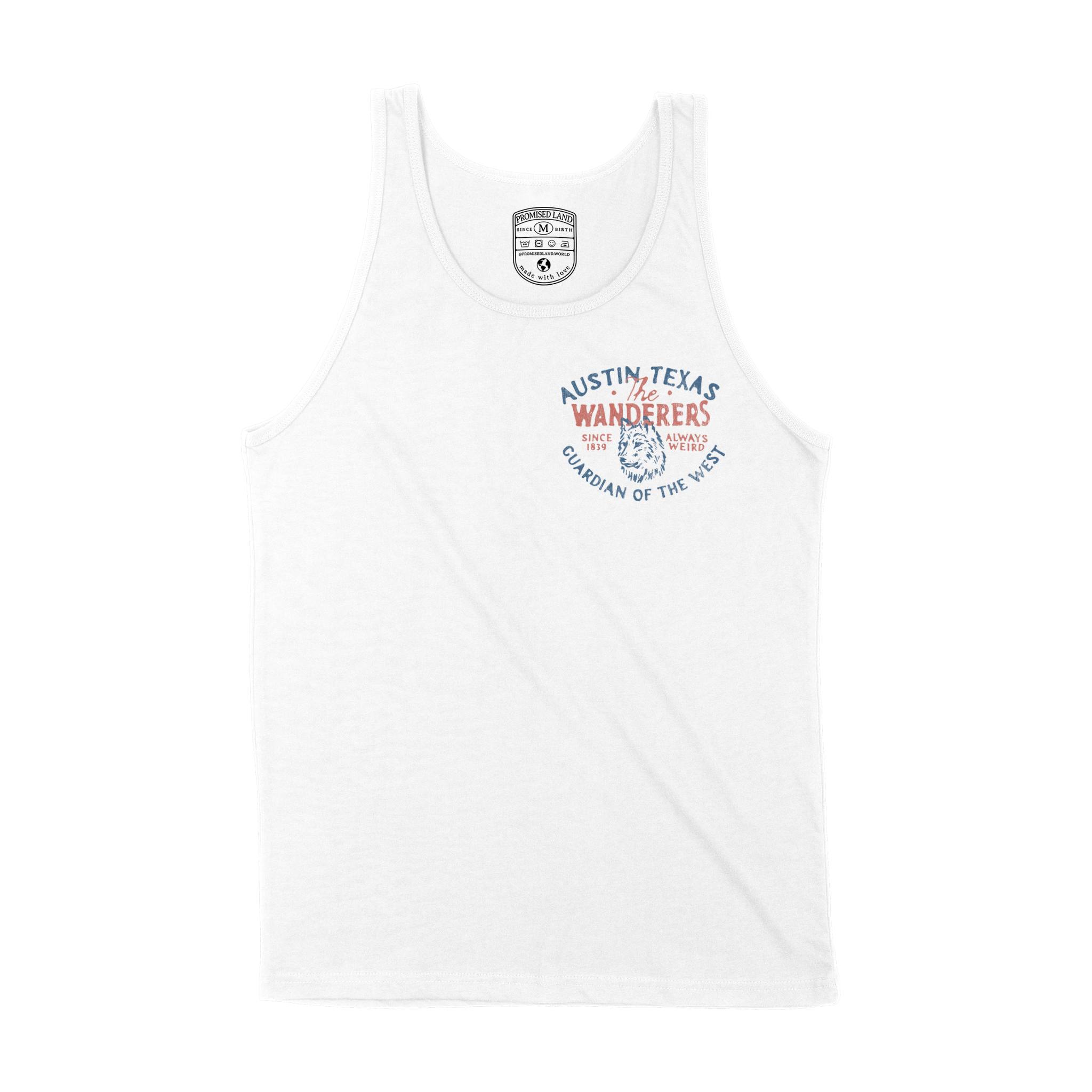 Austin Tank Top in White - front view