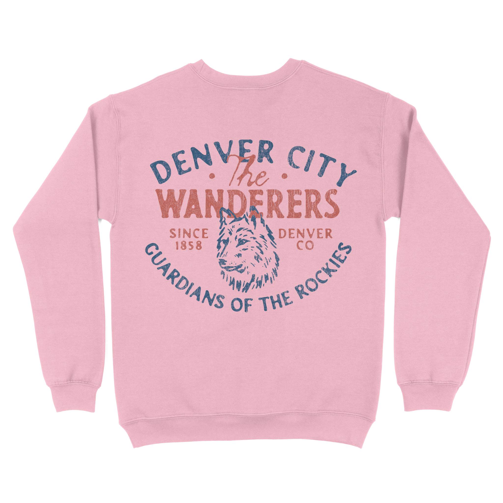 Denver Wolf Daddy Crewneck Light Pink back