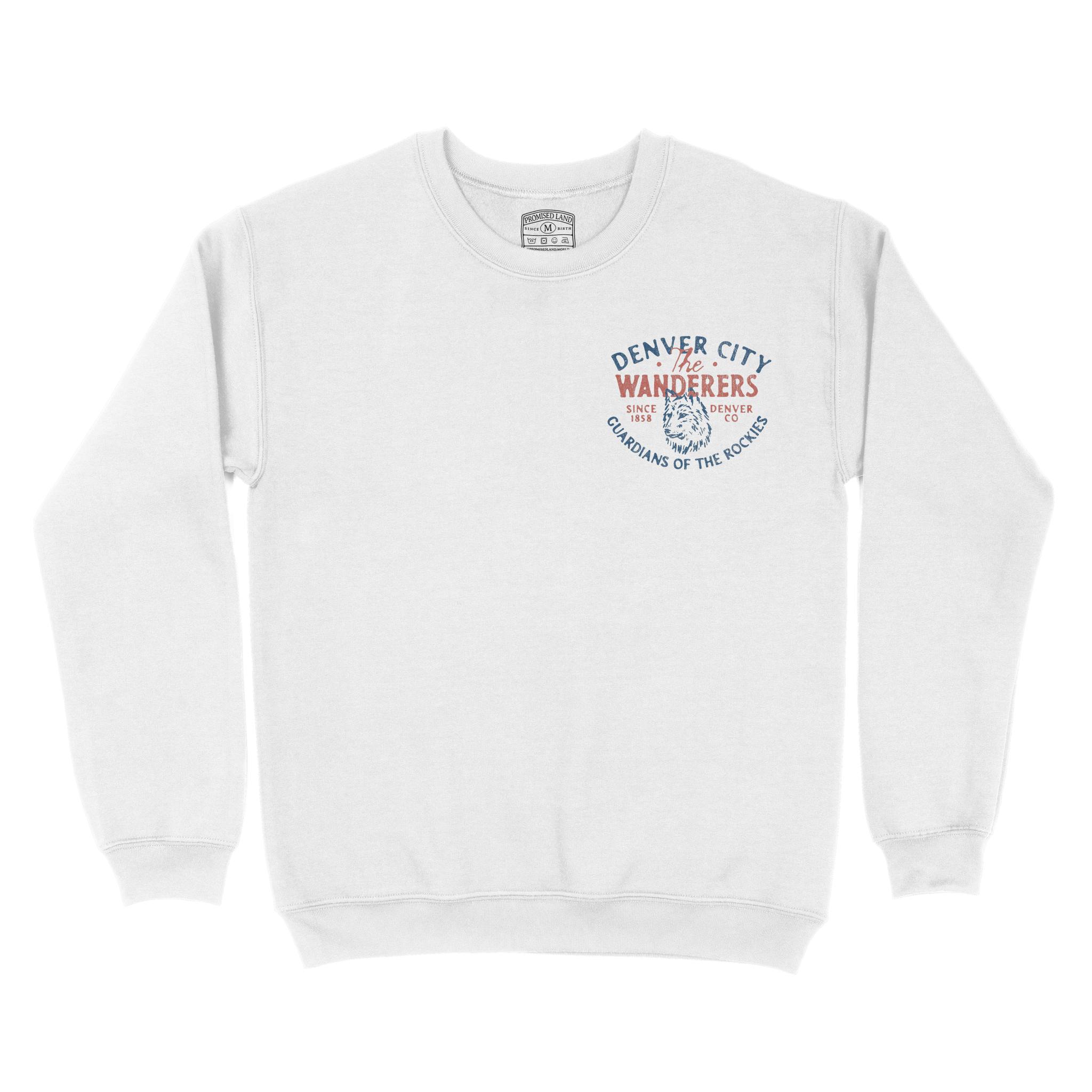 Denver Wolf Daddy Crewneck White front