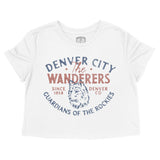 Denver Wolf Daddy Cropped Tee White front