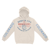 Denver Hoodie in Natural - front-sleeves view