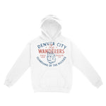 Denver Hoodie in White - front view