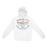 Denver Hoodie in White - front view