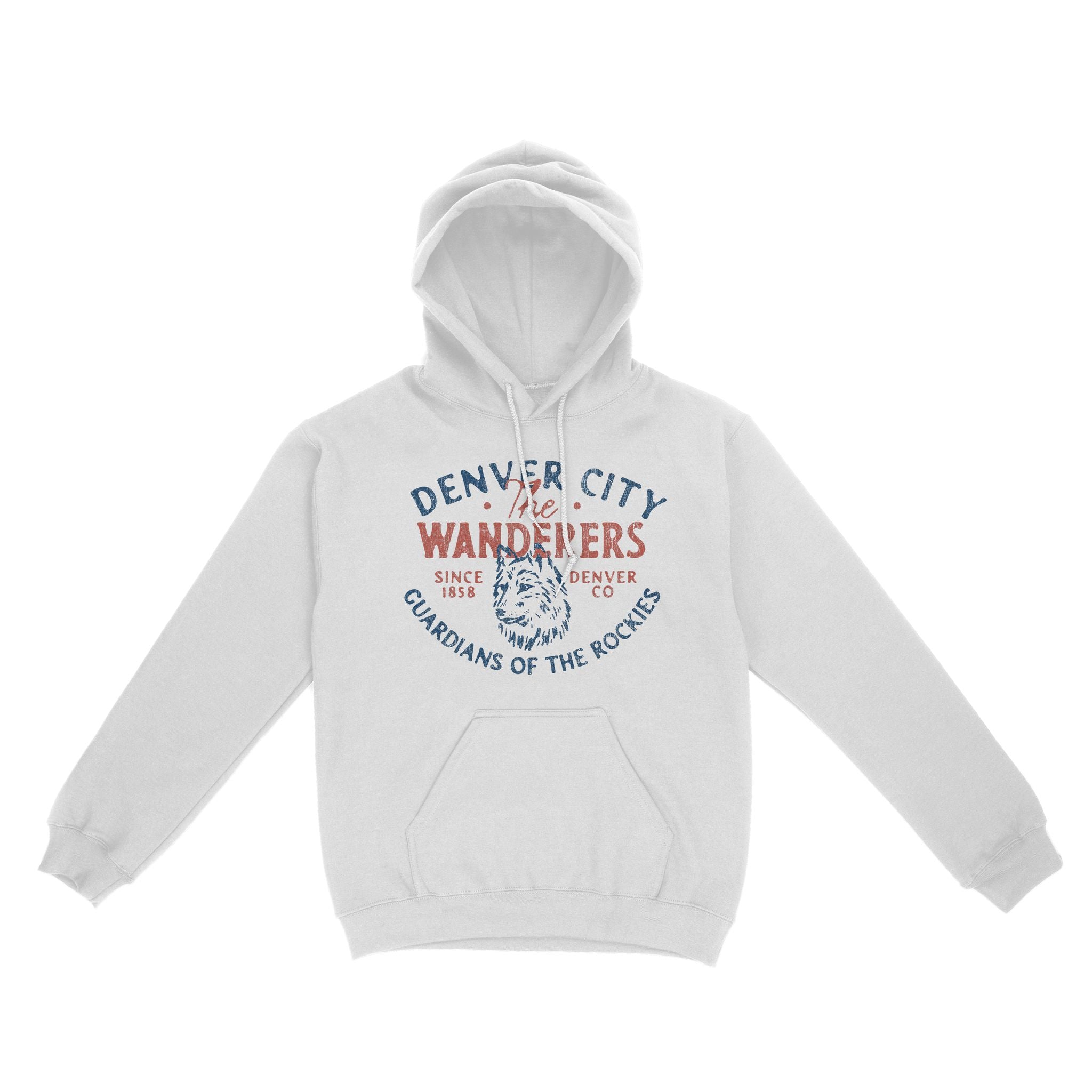 Denver Wolf Daddy Hoodie White front