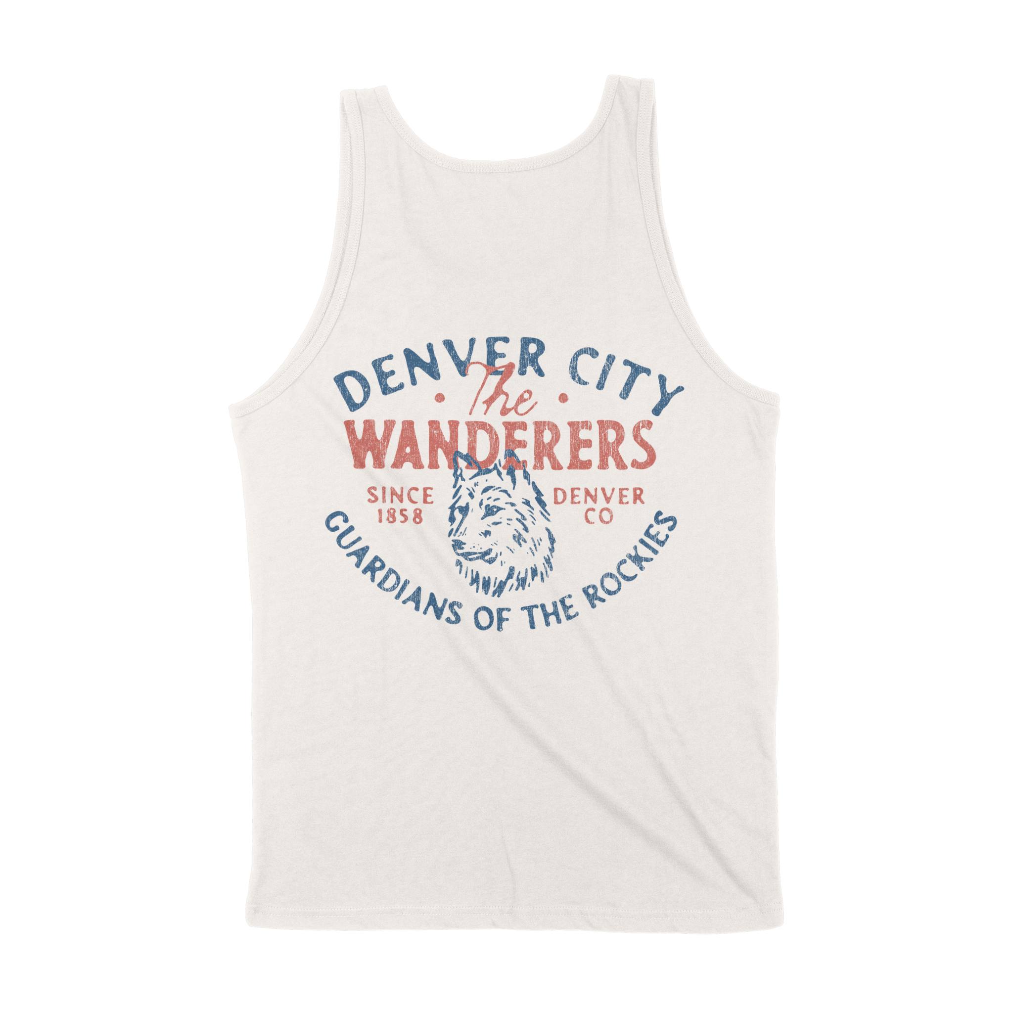 Denver Wolf Daddy Tank Top in Vintage - back view